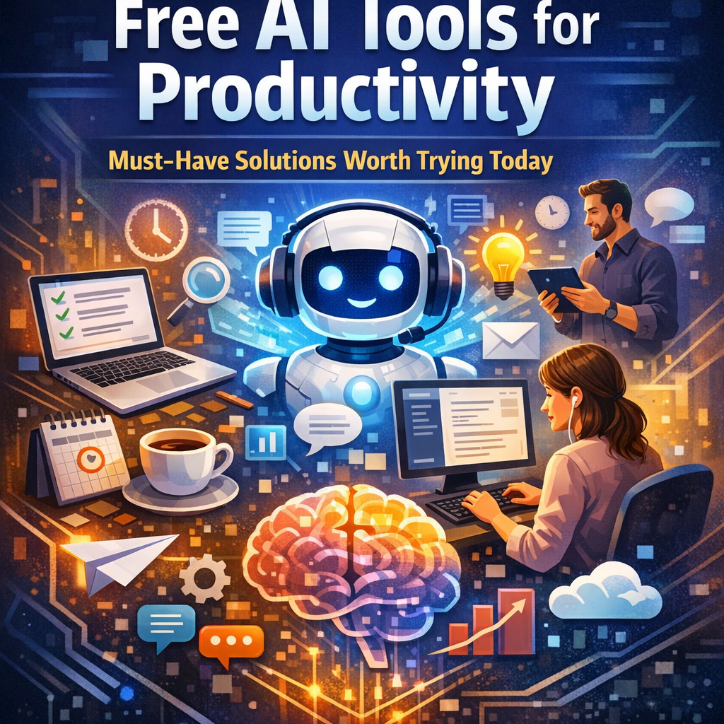 Illustration of Free AI Tools for Productivity: Must-Have Solutions Worth Trying Today